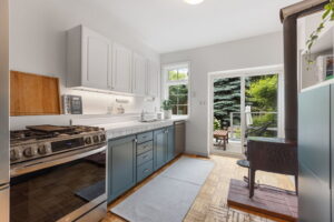 75A Garden Ave reclaimed hardwood floors and a working woodstove