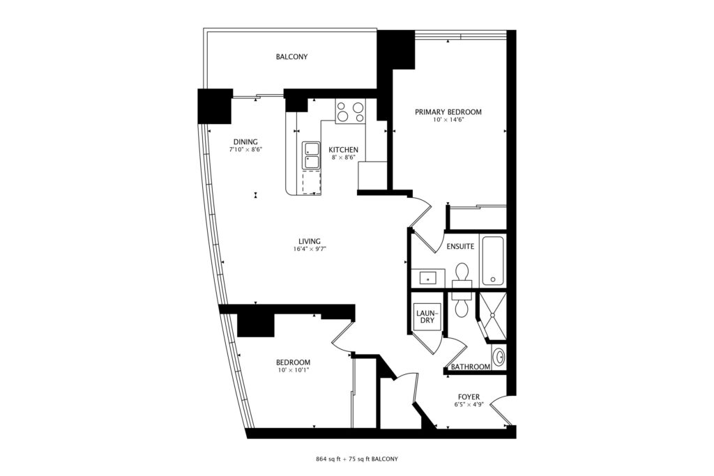 30 Grand Trunk Cres #2702 - Floor Plan | the BREL real estate team