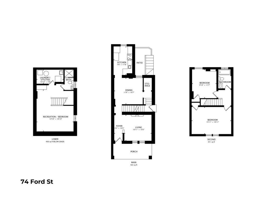 74 Ford St | floor plan | the BREL real estate team