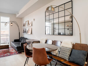 Living room | 243 Perth Ave PH307 | the BREL team