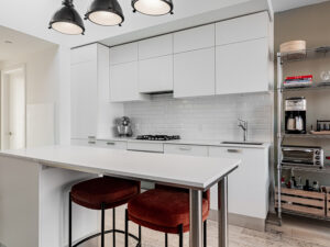 Scavolini kitchen with stainless steel appliances and great storage | 243 Perth Ave PH307 | the BREL team